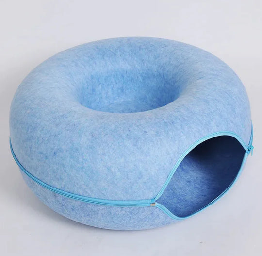 Four Seasons Wool Felt Cat Tunnel & Bed