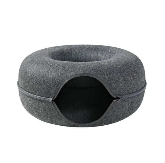 Four Seasons Wool Felt Cat Tunnel & Bed